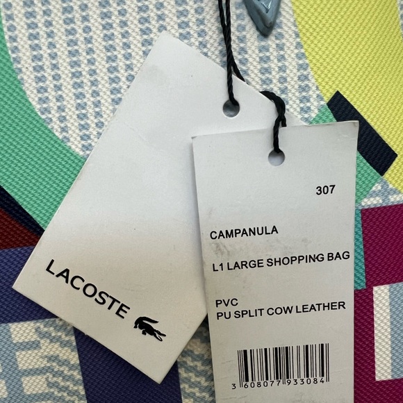 Lacoste Tote with Zipper Top Closure - Picture 3 of 8